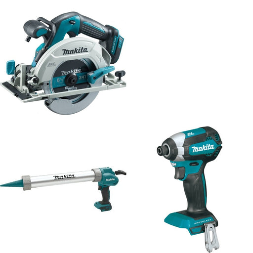 Makita XGC01ZB Caulk and Adhesive Gun W/ XSH03Z Circular Saw and FREE XDT13Z Impact Driver