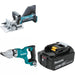 Makita XJP03Z Plate Joiner Kit W/ Straight Shear and FREE Battery