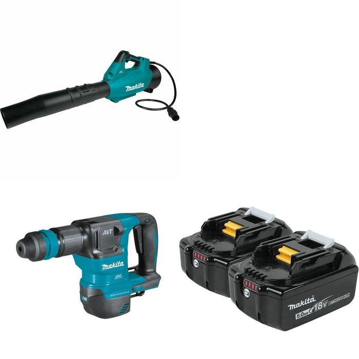Makita XKH01Z 18V LXT AVT Power Scraper W/ CBU01Z Blower, Connector and BL1850B-2 5.0Ah Battery