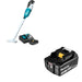 Makita XLC03R1WX4 18V LXT Compact Cordless Vacuum Kit, Trigger w/ Lock W/ BL1830B 3.0Ah Battery