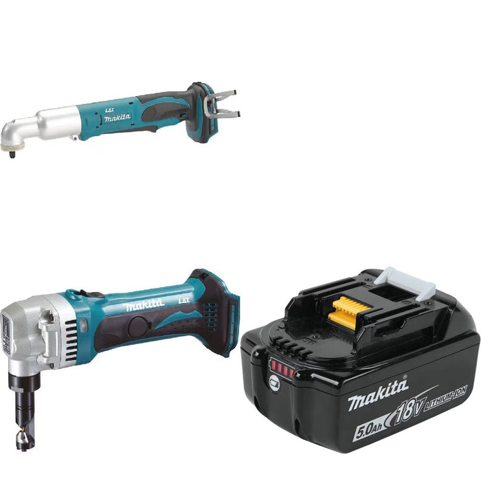 Makita XLT02Z Angle Imp Wrench Kit W/ XNJ01Z Nibbler and FREE Battery