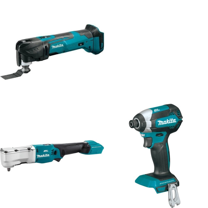 Makita XLT03Z Angle Impact Wrench W/ XMT03Z Oscillating Multi-Tool and FREE XDT13Z