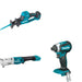 Makita XLT03Z Angle Impact Wrench W/ XRJ08Z Recipro Saw and FREE XDT13Z Impact Driver