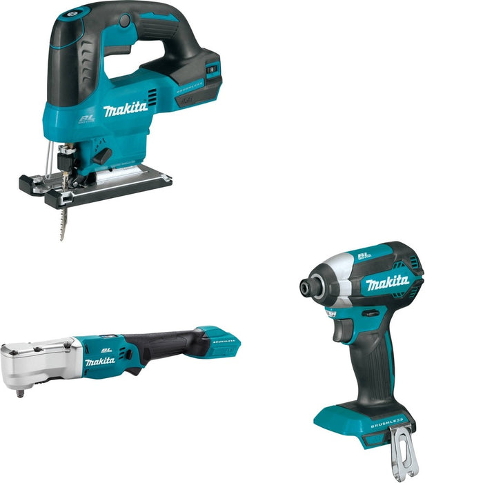 Makita XLT03Z Angle Impact Wrench W/ XVJ04Z Jig Saw and FREE XDT13Z Impact Driver
