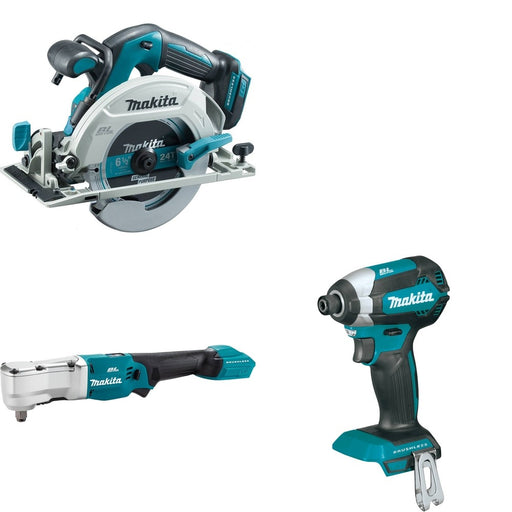 Makita XLT04Z Angle Impact Wrench W/ XSH03Z Circular Saw and FREE XDT13Z Impact Driver