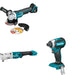 Makita XLT05Z Angle Impact Wrench W/ XAG11Z Angle Grinder and FREE XDT13Z Impact Driver