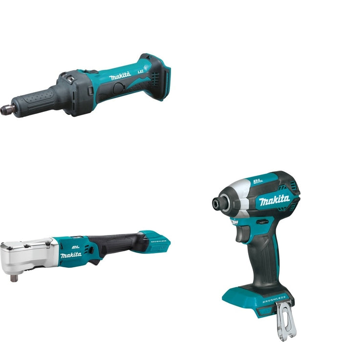 Makita XLT05Z Angle Impact Wrench W/ XDG01Z Die Grinder and FREE XDT13Z Impact Driver