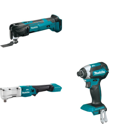 Makita XLT05Z Angle Impact Wrench W/ XMT03Z Oscillating Multi-Tool and FREE XDT13Z