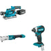 Makita XLT05Z Angle Impact Wrench W/ XOB03Z Finishing Sander and FREE XDT13Z Impact Driver