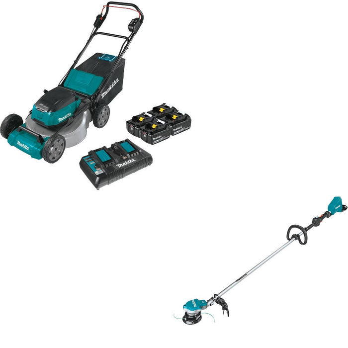Makita XML07PT1 21in Lawn Mower Kit W/ FREE XRU15Z Trimmer
