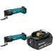Makita XMT03Z 18V LXT Cordless Multi-Tool, 2 Pack Kit W/ FREE BL1850B 18V LXT 5.0Ah Battery