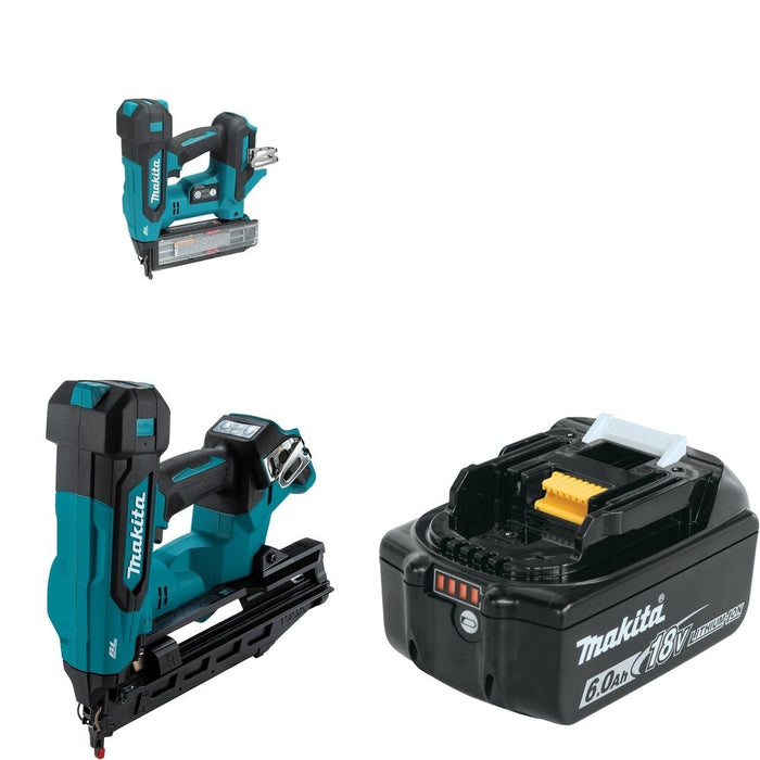Makita XNB06Z Finish Nailer W/ XNB04Z Brad Nailer and FREE BL1860B Battery