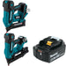 Makita XNB06Z Finish Nailer W/ XTS02Z Stapler and FREE BL1860B Battery
