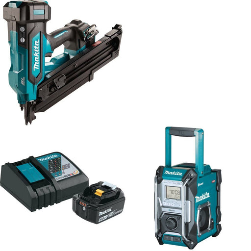 Makita XNB07Z Framing Nailer Kit W/ BL1850BDC1 Battery/Charger and FREE GRM02 Radio