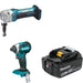 Makita XNJ01Z Nibbler Kit W/ XDT13Z Impact Driver and FREE Battery