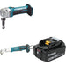 Makita XNJ01Z Nibbler Kit W/ Angle Impact Wrench and FREE 5.0Ah Battery
