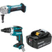 Makita XNJ01Z Nibbler Kit W/ XSF05Z Screwdriver and FREE Battery