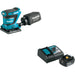 Makita XOB02Z 1/4 Sheet Finishing W/ BL1850BDC1 18V LXT Li-Ion Battery and Charger Starter Pack