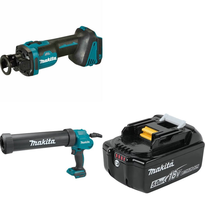 Makita XOC02Z Cut-Out Tool Kit W/ XGC01ZC Caulk Gun and FREE Battery