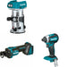 Makita XOC02Z Cut-Out Tool W/ XTR01Z Compact Router and FREE XDT13Z Impact Driver