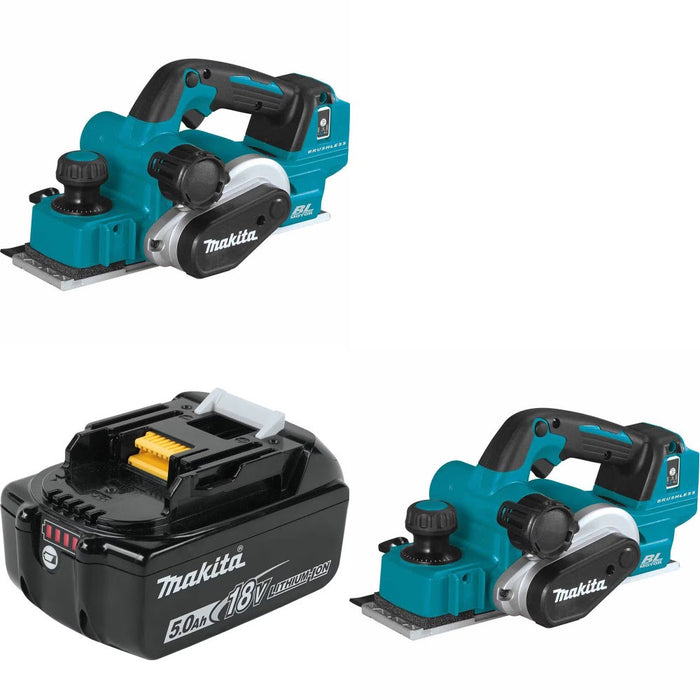 Makita XPK02Z 3-1/4 Planer, 2 Pack Kit W/ FREE BL1850B Battery