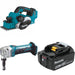 Makita XPK02Z Planer Kit W/ XNJ01Z Nibbler and FREE BL1850B Battery