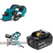 Makita XPK02Z Planer Kit W/ XSL02Z Miter Saw and FREE BL1850B Battery