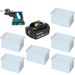 Makita XRH011TWX 1" Rotary Hammer Kit W/ FREE BL1850B Battery and FREE 197556-3 HEPA Filter, 6 Pack