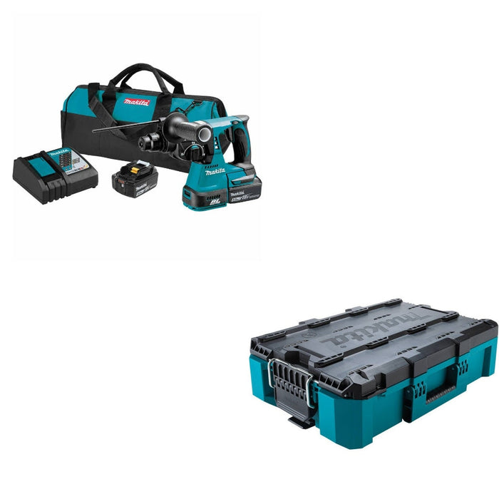 Makita XRH01T 1" Rotary Hammer Kit W/ FREE T-90037 MAKTRAK Medium Tool Box