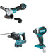 Makita XRH01Z Rotary Hammer W/ XAG20Z Cut-Off/Angle Grinder and FREE XDT13Z Impact Driver