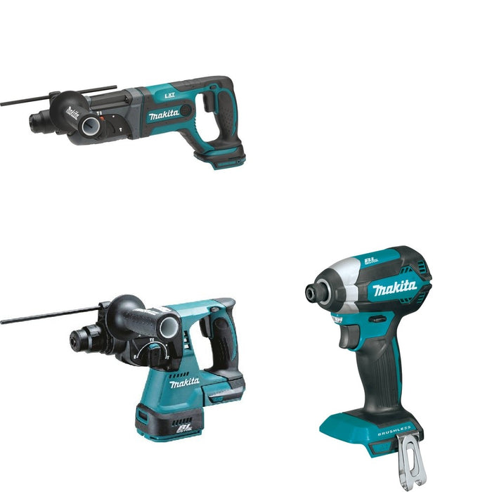 Makita XRH01Z Rotary Hammer W/ XRH04Z Rotary Hammer and FREE XDT13Z Impact Driver