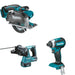 Makita XRH01Z Rotary Hammer W/ XSC03Z Metal Cutting Saw and FREE XDT13Z Impact Driver