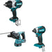 Makita XRH01Z Rotary Hammer W/ XWT08Z Impact Wrench and FREE XDT13Z Impact Driver