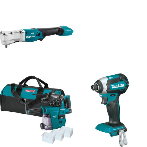 Makita XRH01ZWX Rotary Hammer W/ XLT03Z Angle Impact Wrench and FREE XDT13Z Impact Driver