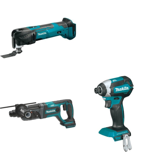 Makita XRH04Z Rotary Hammer W/ XMT03Z Oscillating Multi-Tool and FREE XDT13Z Impact Driver