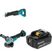 Makita XRJ04Z Recip Saw Kit W/ XAG26Z Grinder and FREE BL1850B Battery