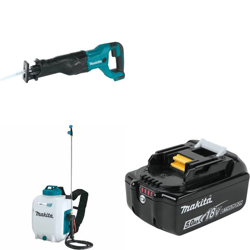 Makita XRJ04Z Recip Saw Kit W/ XSU01Z Backpack Sprayer and FREE BL1850B Battery