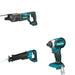 Makita XRJ05Z Recipro Saw W/ XRH04Z Rotary Hammer and FREE XDT13Z Impact Driver