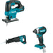 Makita XRJ05Z Recipro Saw W/ XVJ04Z Jig Saw and FREE XDT13Z Impact Driver