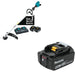 Makita XRU17PT 36V (18V X2) String Trimmer Kit W/ FREE BL1850B Battery (5.0Ah)