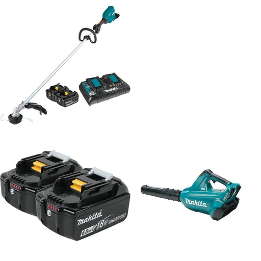 Makita XRU18PT String Trimmer Kit W/ FREE Battery 2-Pack and FREE Blower
