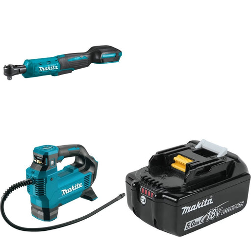 Makita XRW01Z Ratchet Kit W/ DMP181ZX Inflator and FREE BL1850B Battery