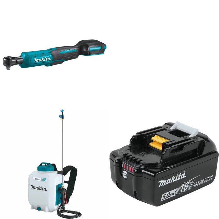 Makita XRW01Z Ratchet Kit W/ XSU01Z 2.6 Gal Sprayer and FREE BL1850B Battery
