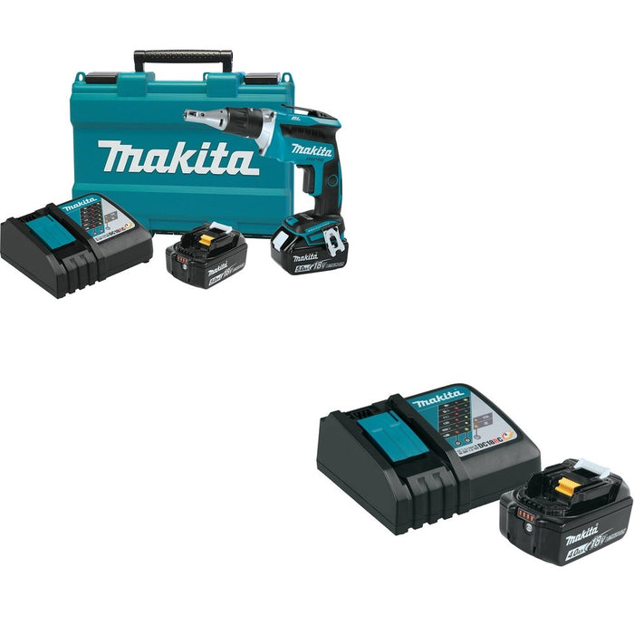 Makita XSF03T 18V LXT Brushless 4,000 RPM Drywall Screwdriver Kit (5.0Ah) W/ BL1840BDC1 Battery