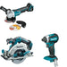 Makita XSH03Z Circular Saw W/ XAG11Z Angle Grinder and FREE XDT13Z Impact Driver