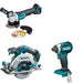 Makita XSH03Z Circular Saw W/ XAG11Z Angle Grinder and FREE XDT13Z Impact Driver