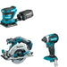 Makita XSH03Z Circular Saw W/ XOB02Z Finishing Sander and FREE XDT13Z Impact Driver