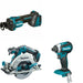 Makita XSH03Z Circular Saw W/ XOC02Z Cut-Out Tool and FREE XDT13Z Impact Driver