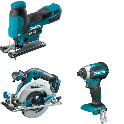 Makita XSH03Z Circular Saw W/ XVJ05Z Jig Saw and FREE XDT13Z Impact Driver