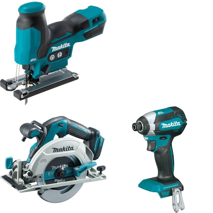Makita XSH03Z Circular Saw W/ XVJ05Z Jig Saw and FREE XDT13Z Impact Driver